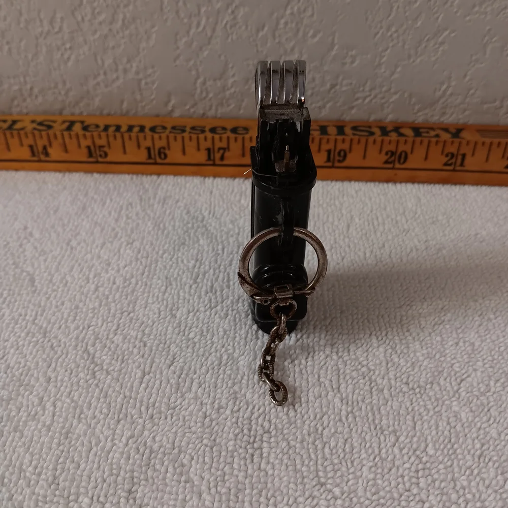 Black and Silver Multi-Tool Keychain